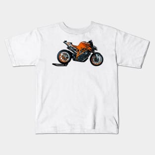 Super Duke Bike Illustration Kids T-Shirt